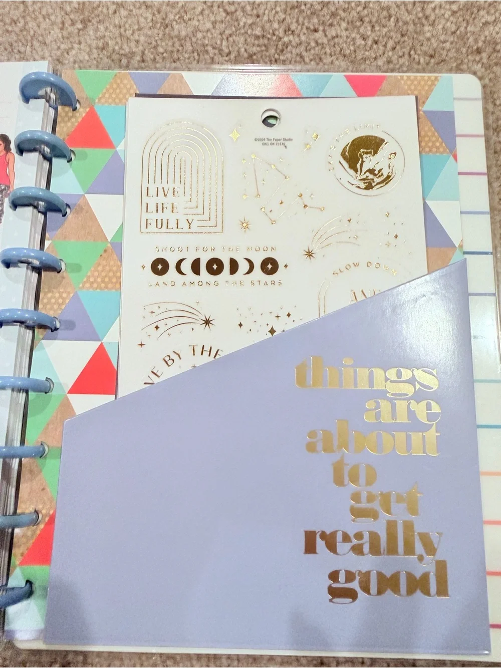 Happy Planner Disc Bound Planner Inserts Dashboards Sticker Bundles